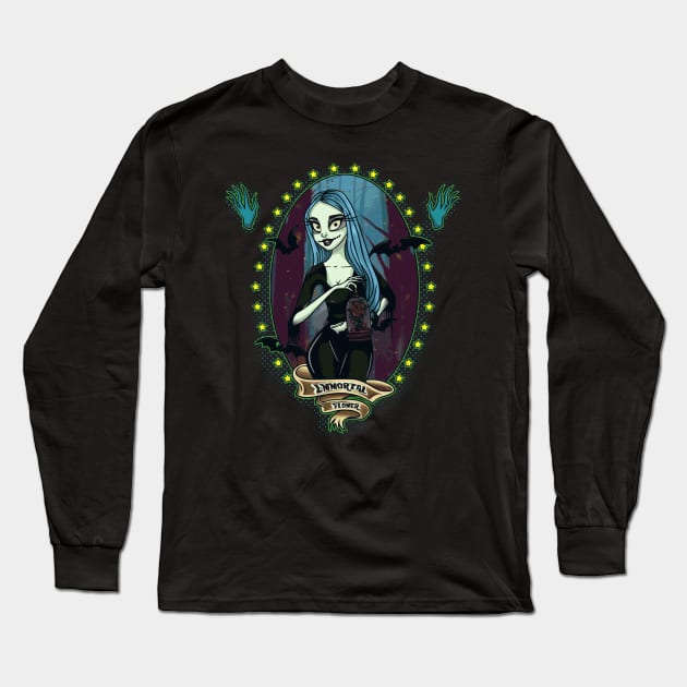 Immortal Flower Long Sleeve T-Shirt by Morrigan Austin